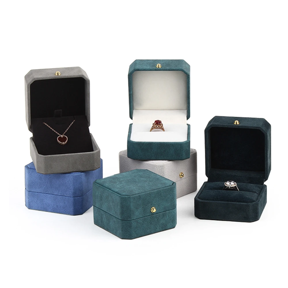 New Octagonal PU Exquisite Jewelry Packaging Box