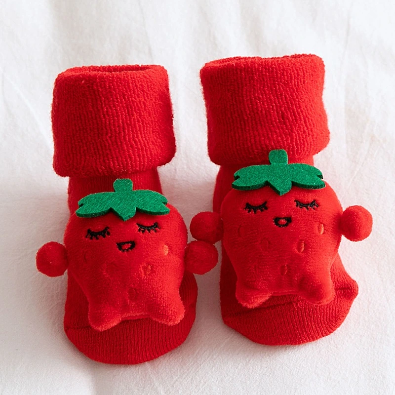 Christmas Style Thick Terry Children's Socks