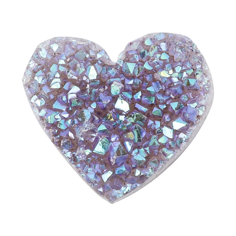 Natural Amethyst Cluster Heart-shaped Plating