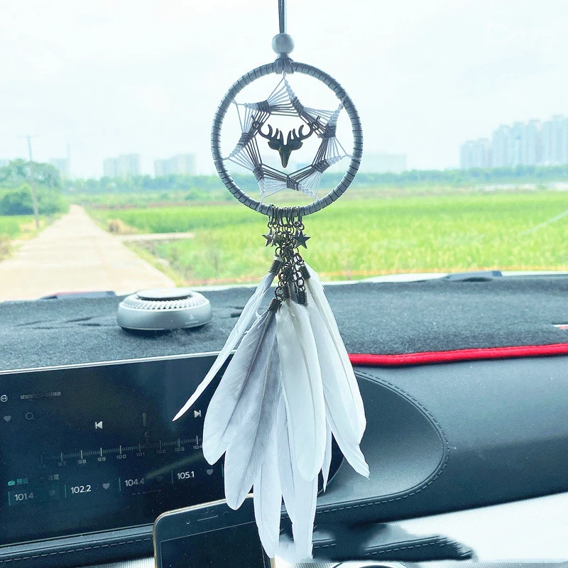 Pendant Dream Catcher Car Creative Rearview Mirror