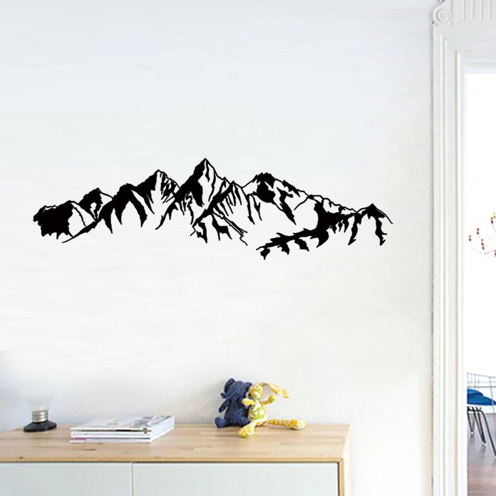 Mountain Peak Creative Carved Background Decorative Sticker