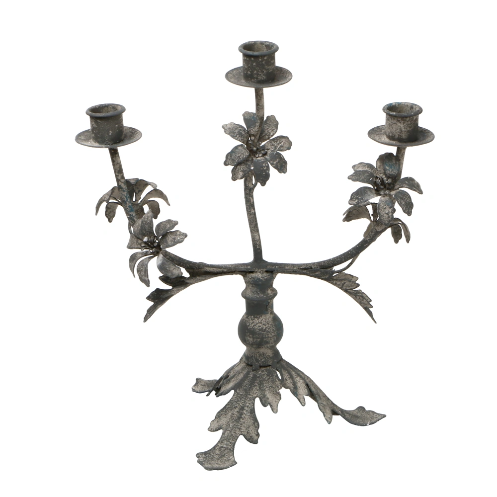 Retro Distressed Three-headed Candlestick Ornaments