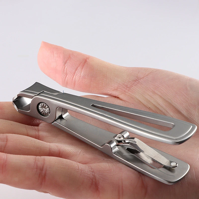 Large Opening Nail Clippers Stainless Steel Single