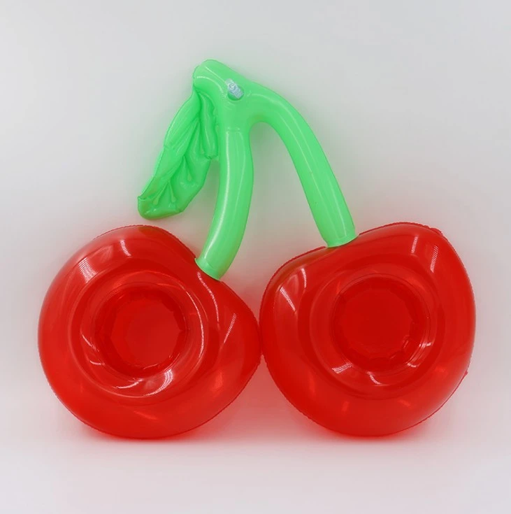 Inflatable Double Cup Holder Ins Double Cherry Coaster