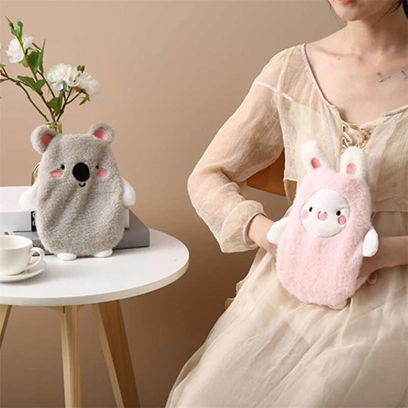 Winter Plush New Hot Water Bottle Cloth Cover Double Hand