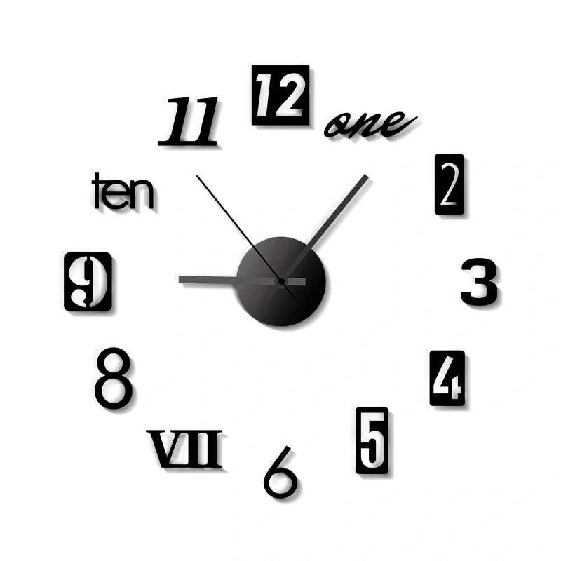 Fashionable Home Punch-free Clock Modern And Simple Atmosphere