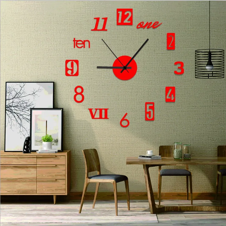 Fashionable Home Punch-free Clock Modern And Simple Atmosphere