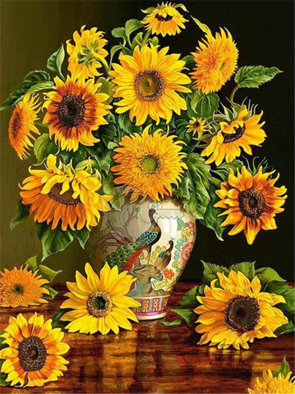 Fashion Diamond Painting Sunflower Mosaic Needlework