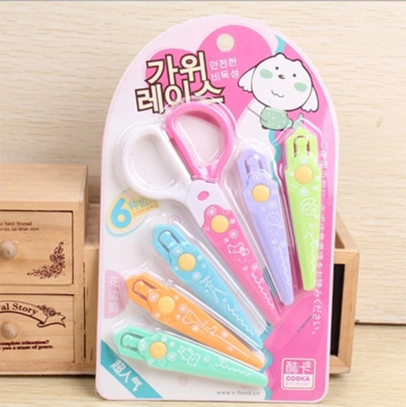 Korea Stationery Creative Lace Scissors Child Safety