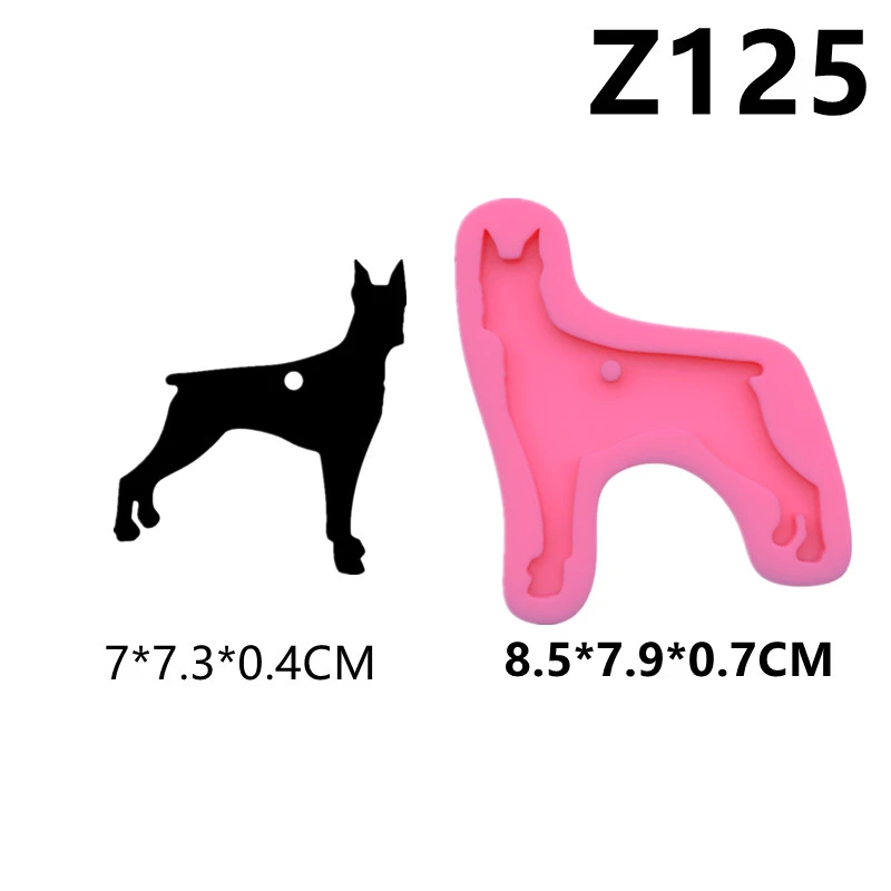 Mirror Crystal Epoxy Resin Keychain Mould