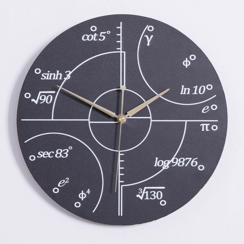 Living Room Creative Function Formula Wall Clock