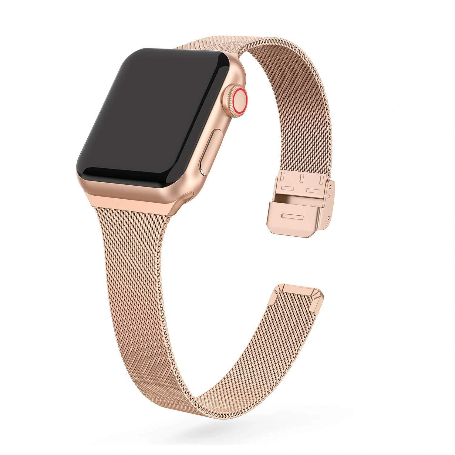 Slim Metal Stainless Steel Buckle Wristband