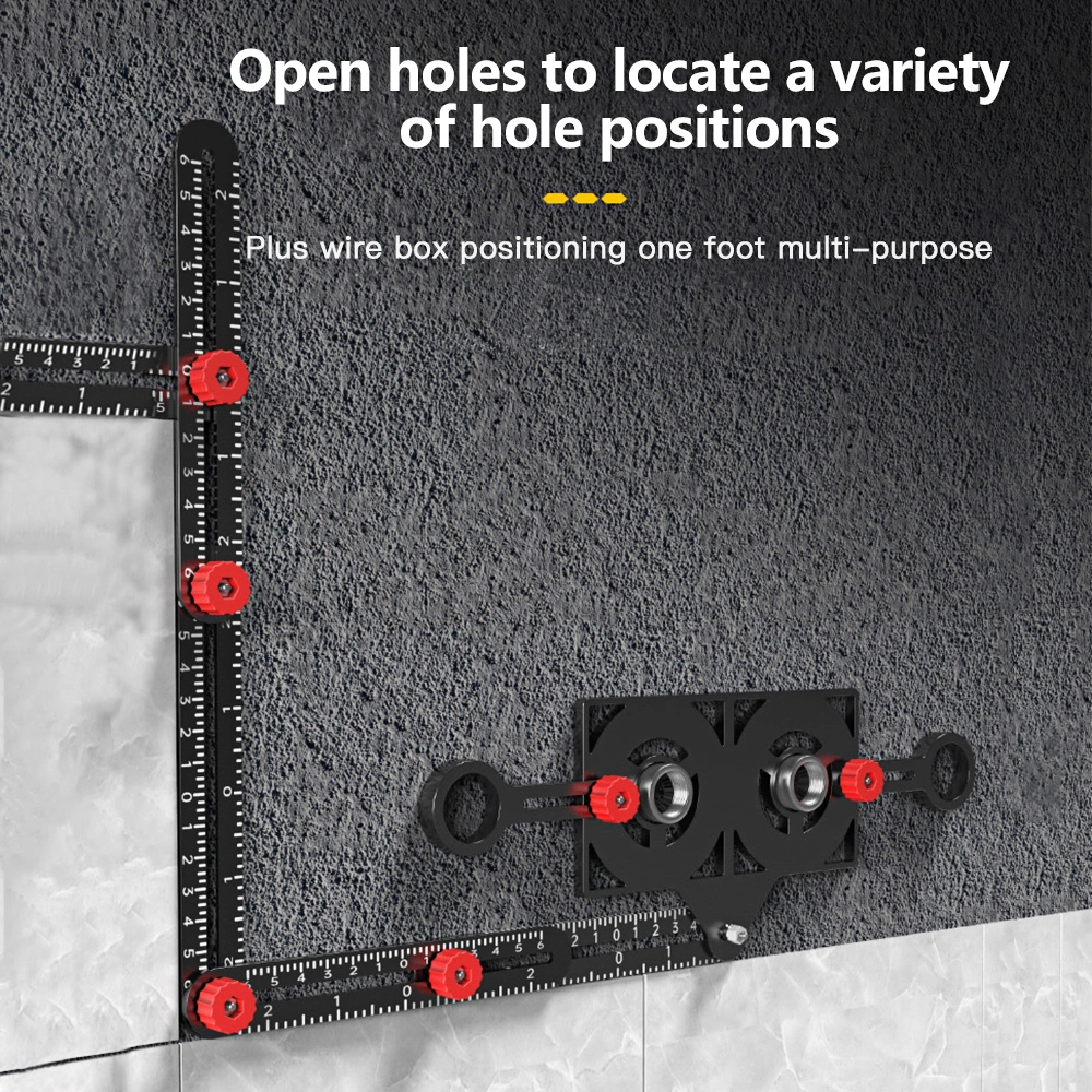 Folding Ruler Aluminum Alloy Universal Opening Positioning