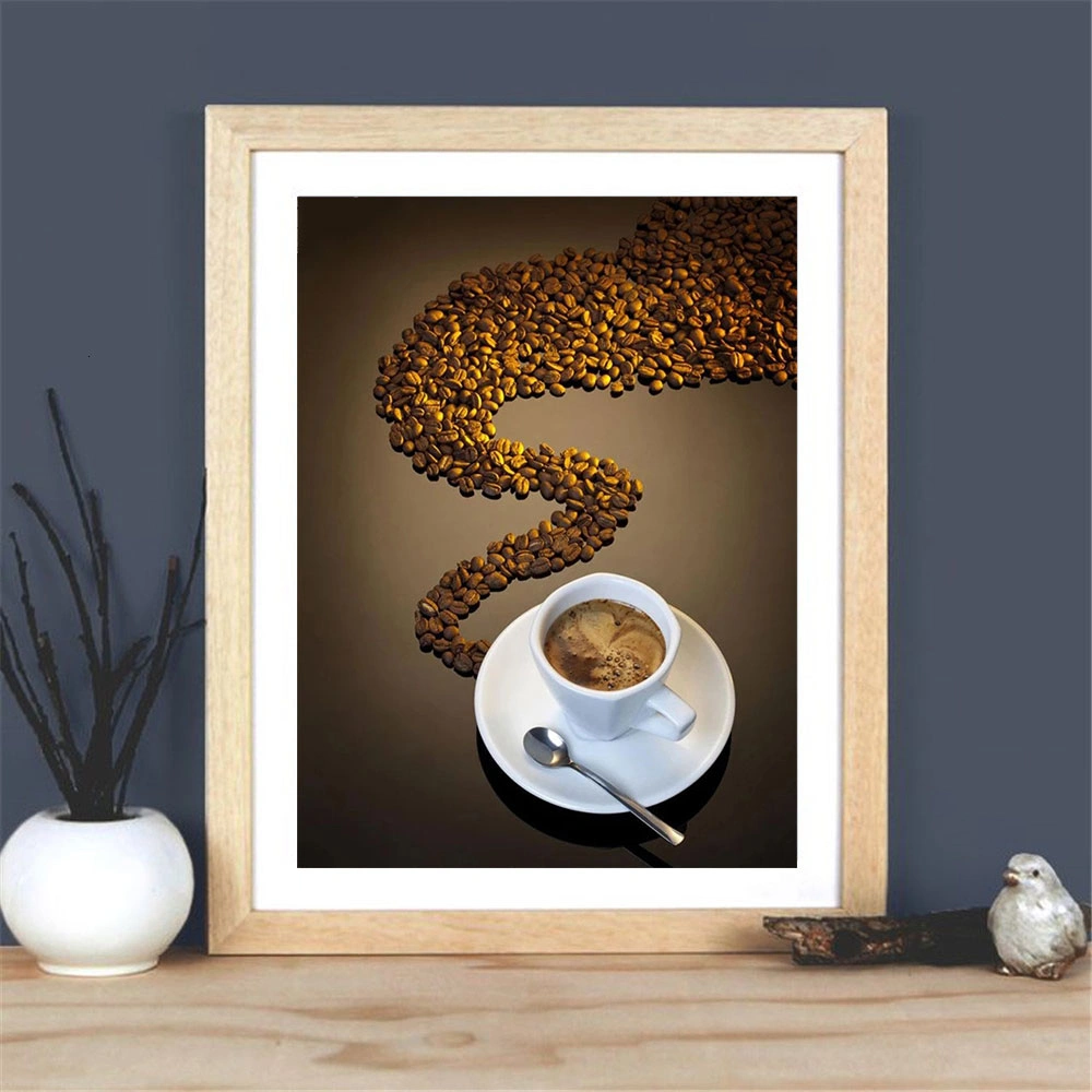 Diamond  Coffee Mosaic Landscape Painting