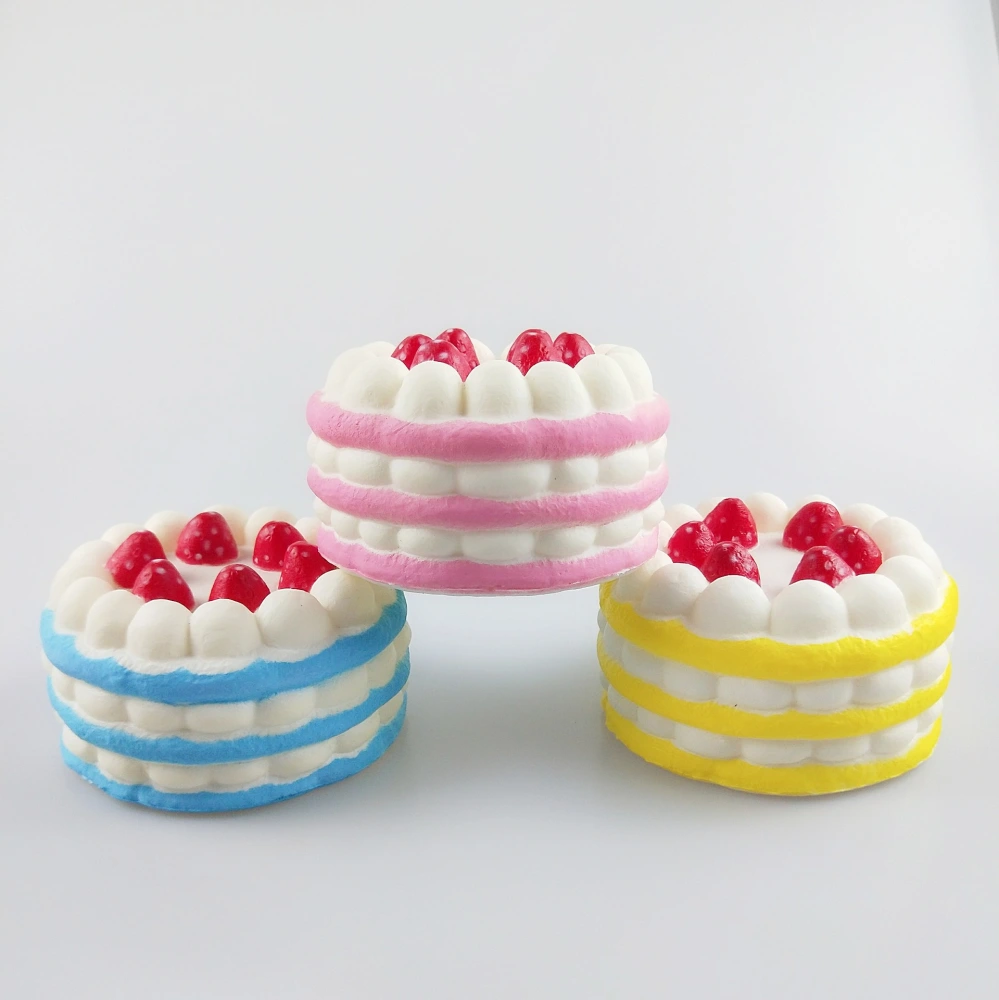 Rebound Multicolor Strawberry Cake Children Toy