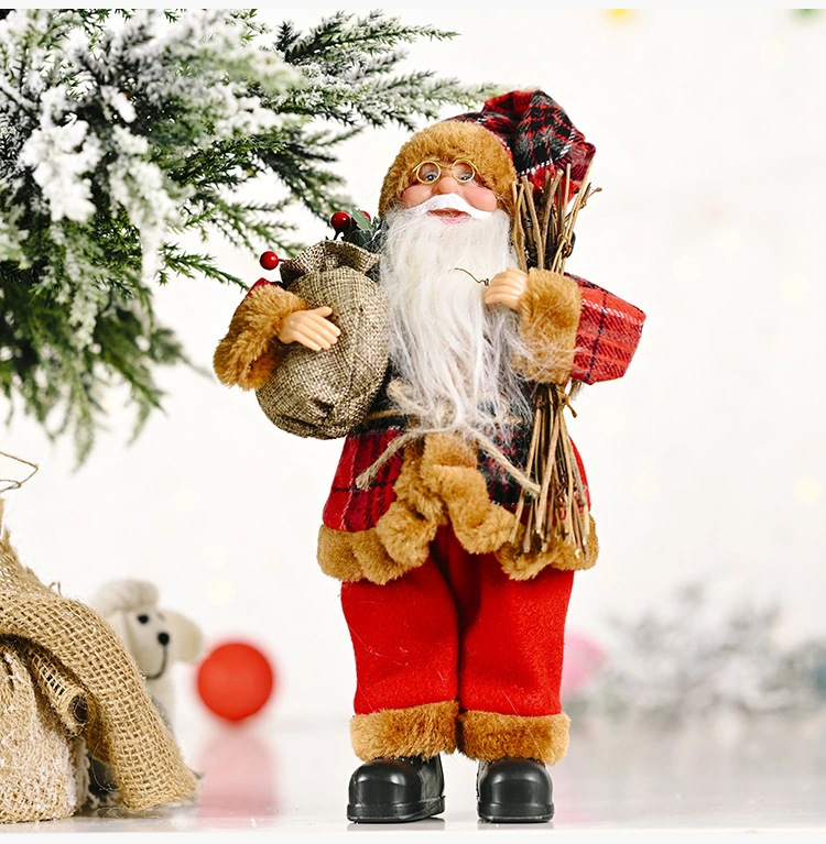 Fashionable Standing Santa Claus Doll Creative New Ornaments