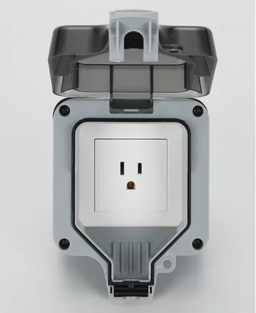 Outdoor Waterproof Switch Box Three-hole Outdoor Socket