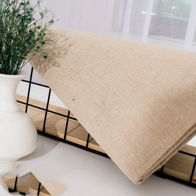 Linen Solid Color Background Sand Window Tablecloth