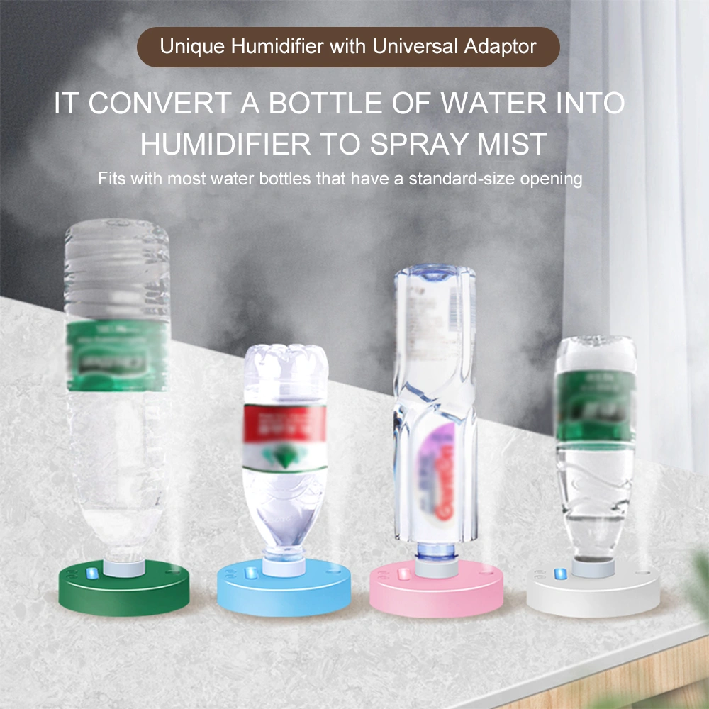 Rechargeable USB Humidifier With Night Light Mini Portable Air Mist Sprayer Travel Humidifier Without Water Tanks Home Office