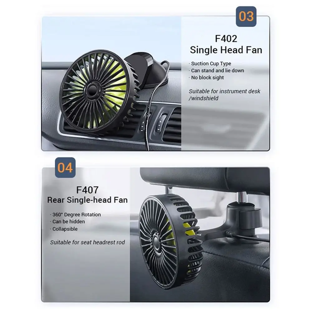 Car Mini Electric Fan Air Conditioner Cooling And Cooling