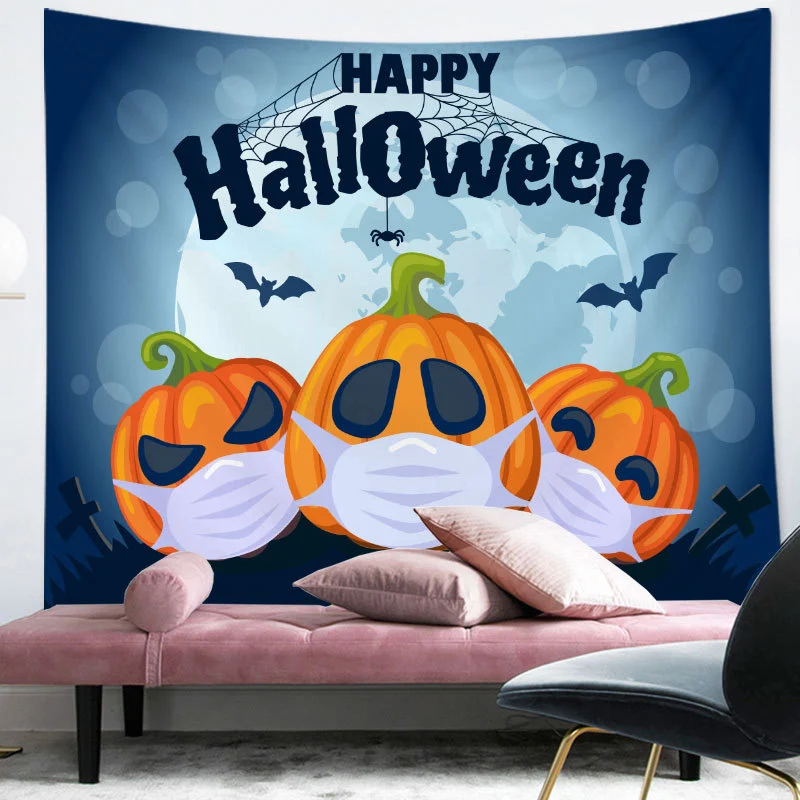 Background Cloth Pumpkin Digital Print Tapestry