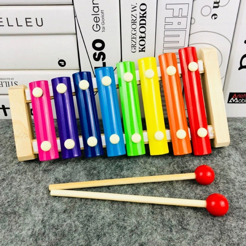 Xylophone Children Eight Tone Small Hand Knocking On The Piano
