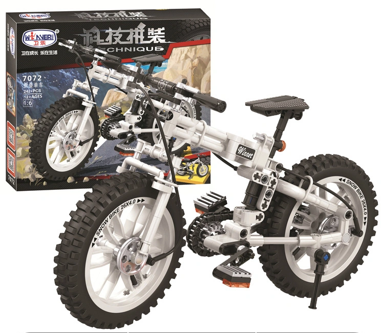 Machinery Series Folding Bicycle Assembled Building Blocks