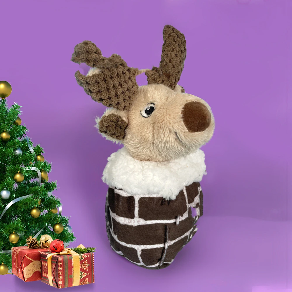 New Pet Christmas Plush Patchwork Toy