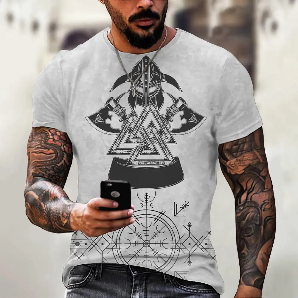 New Men Summer 3Dt Shirt Top Printing Street Short Sleeves
