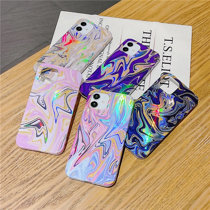 Laser Marble Glitter Phone Case All Inclusive