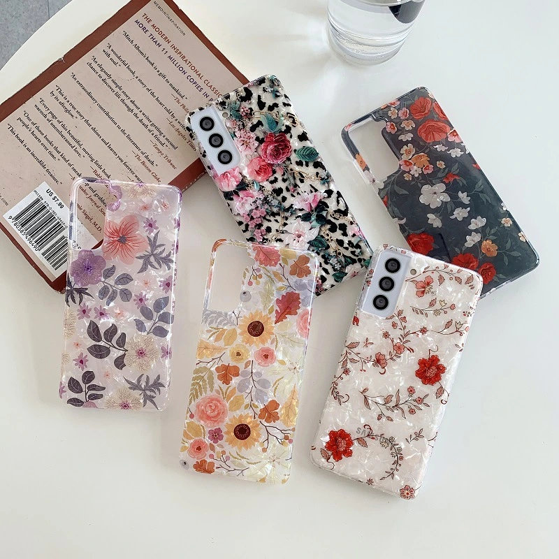 Shell Pattern Flower Silicone Soft Phone Case