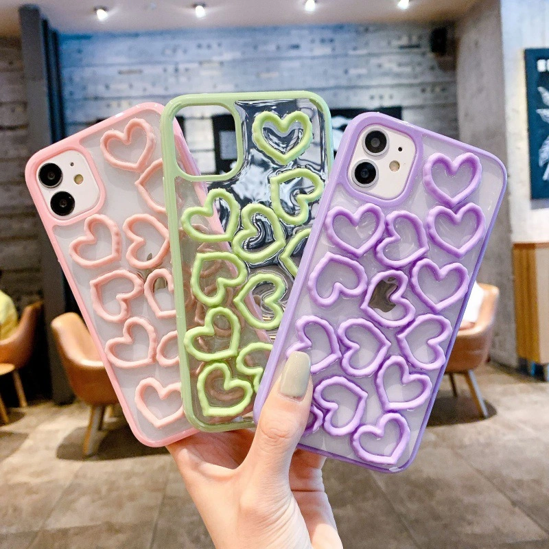 Compatible with Apple, Three-dimensional Love IPhone11 12Pro Max Phone Case