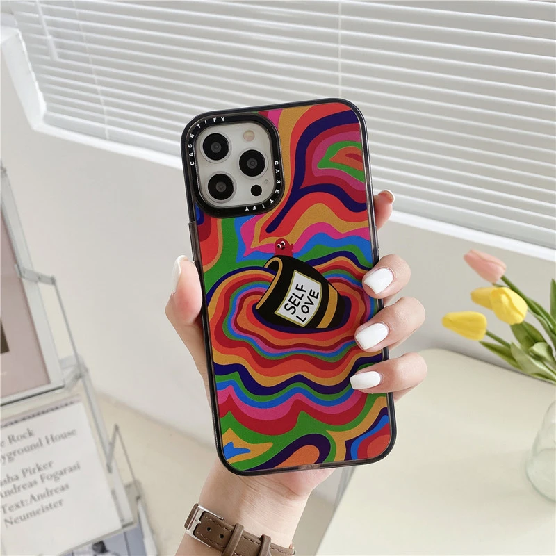 Compatible With Rainbow Smiley All Inclusive Phone Case