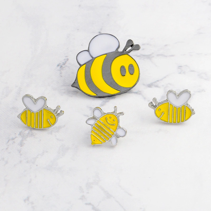 Creative Little Bee Butterfly Cartoon Brooch