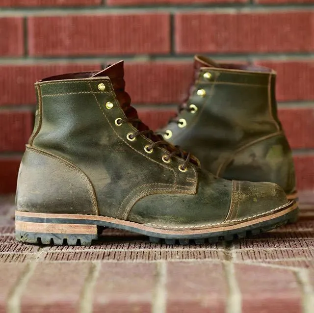 Retro Low Square Heel Square Toe Thin Strap Casual Men's Boots