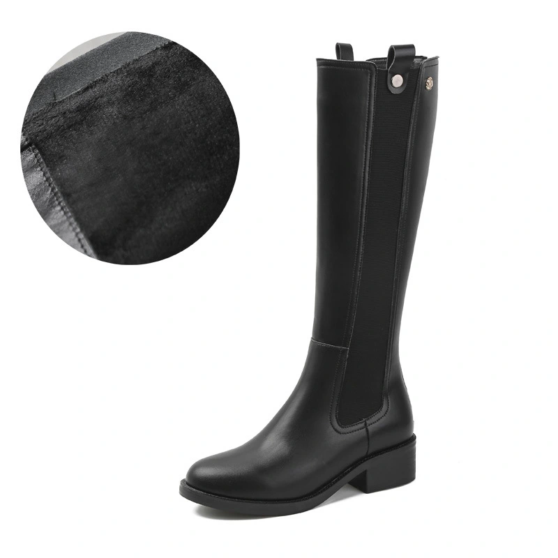Women's Boots With Big Rim And Thick Heel