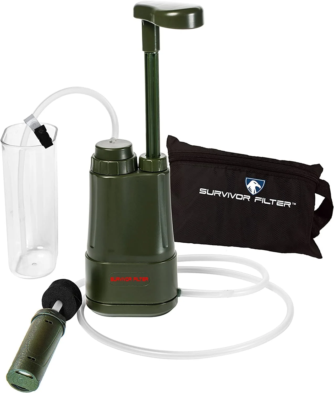 Survivor Filter Pro Water Purification System for Survival - Lightweight Portable Water Filter for Backpacking, Camping - Water Purifier Survival