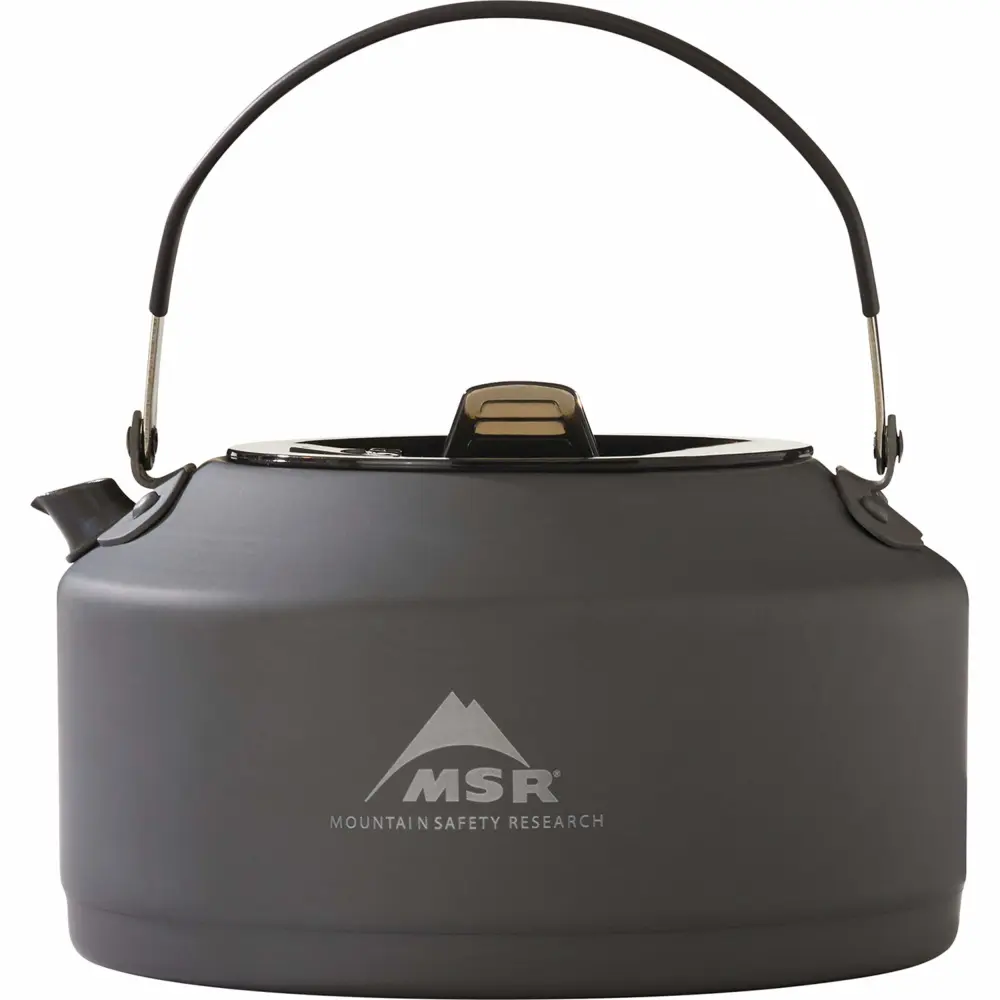 MSR Pika Hard-Anodized Aluminum Camping Teapot, Black