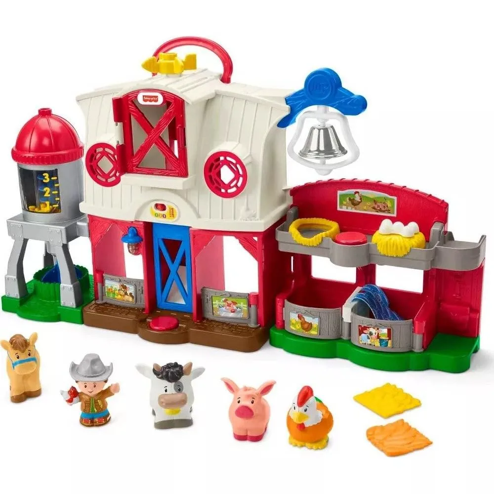 Fisher-Price Little People Toddler Learning Toy Caring for Animals Farm Electronic Playset for Preschool Pretend Play Kids Ages 1+ Years