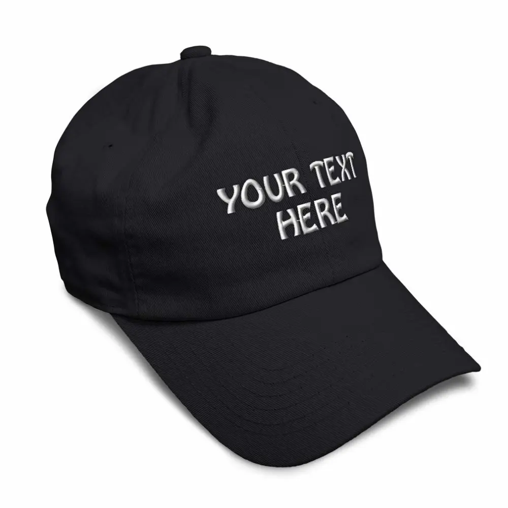 Soft Baseball Cap Custom Personalized Text Cotton Dad Hats for Men & Women