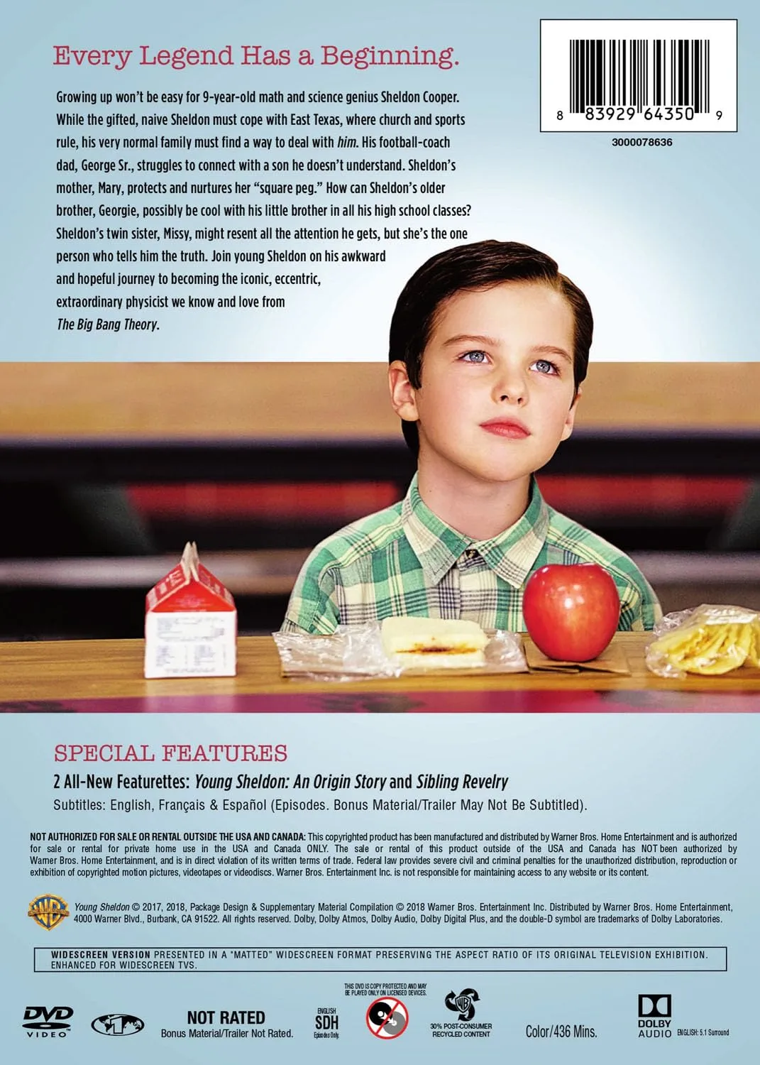 Young Sheldon: The Complete First Season (DVD)