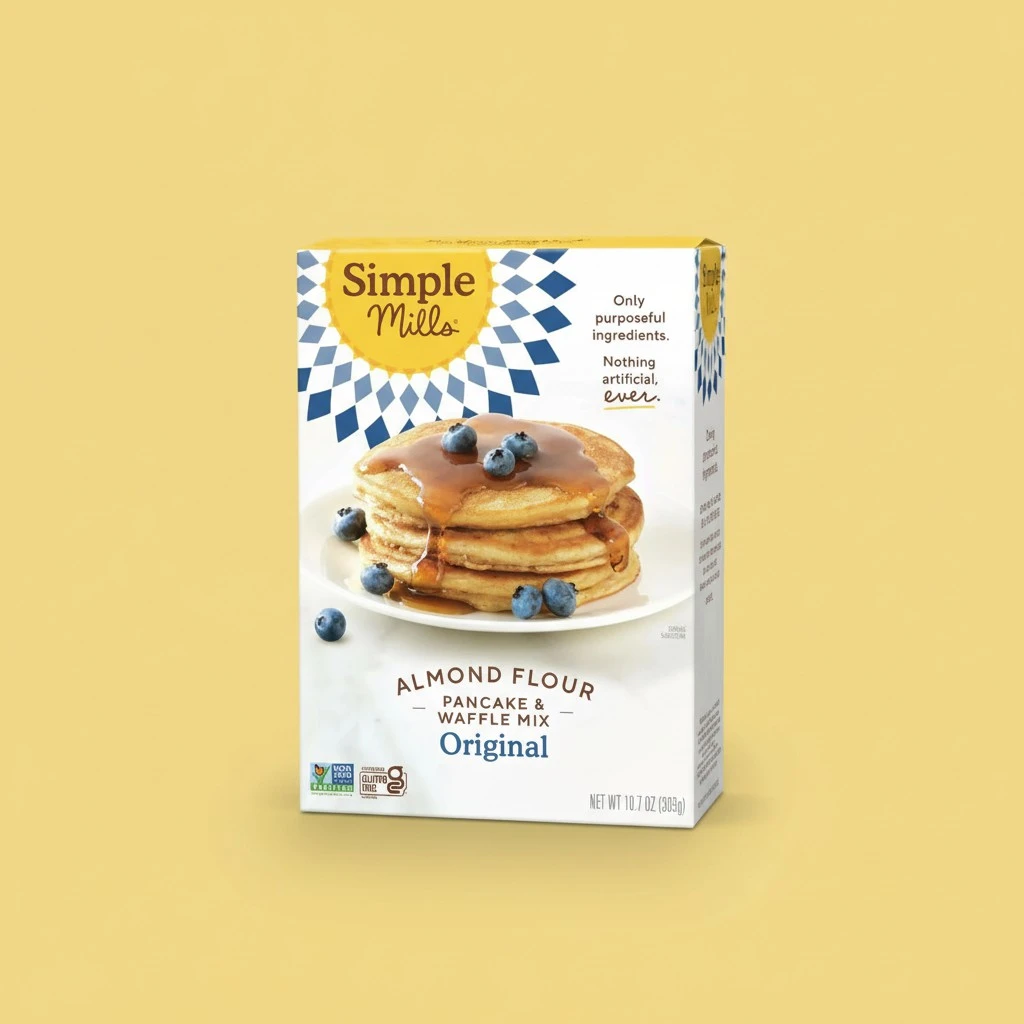 Simple Mills Almond Flour Pancake Mix & Waffle Mix, Gluten Free, Made with whole foods, (Packaging May Vary), 10.7 Ounce (Pack of 1)