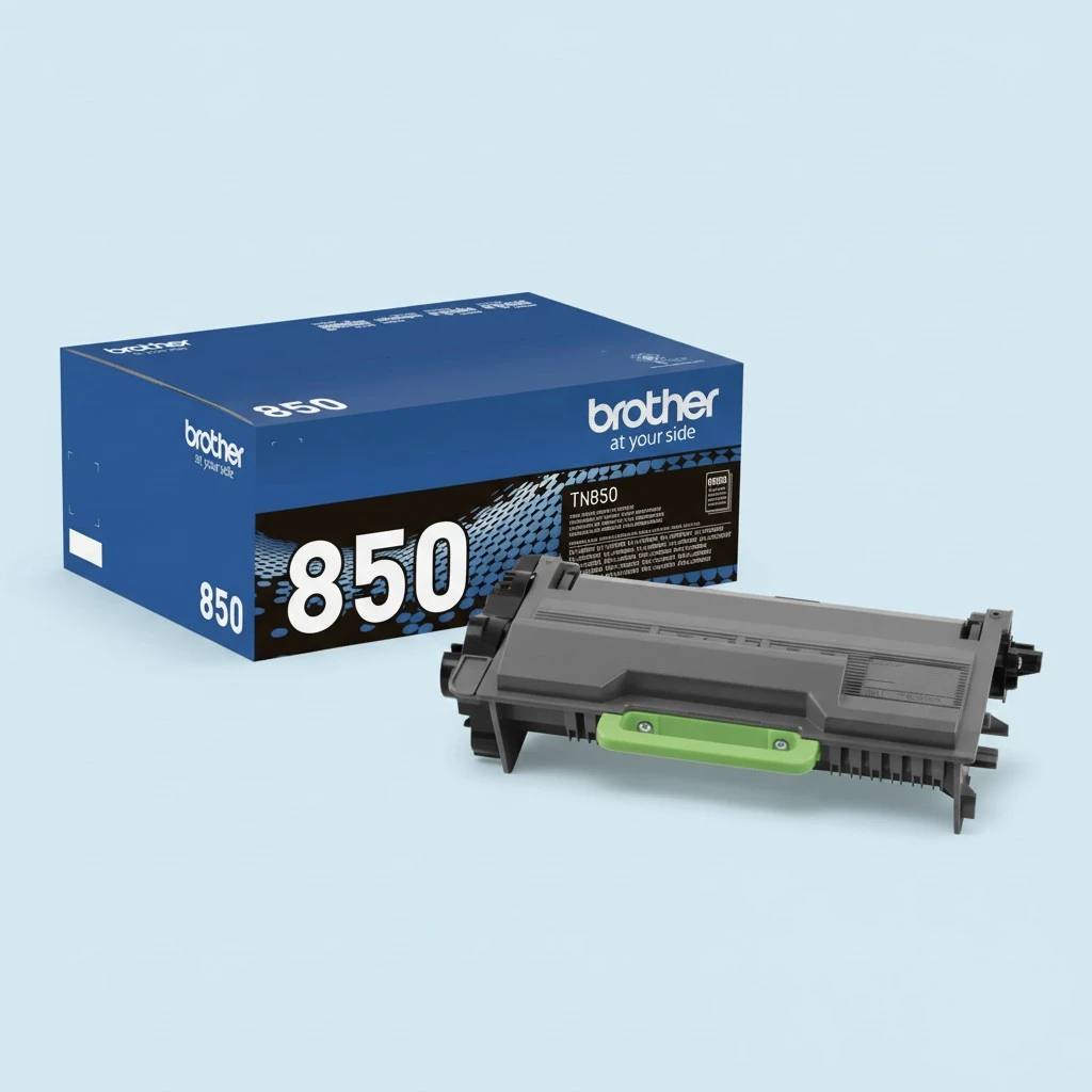 Brother Genuine High Yield Toner Cartridge, TN850, Replacement Black Toner, Page Yield Up to 8, 000 Pages, Amazon Dash Replenishment Cartridge