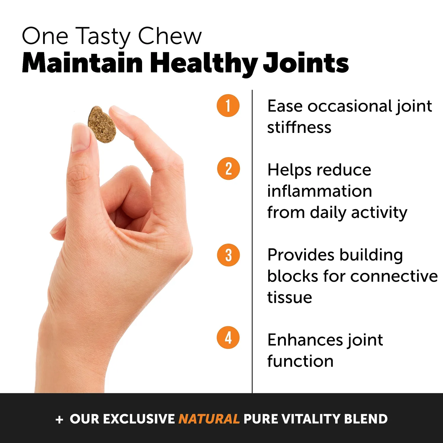 Pet Honesty Hemp Hip & Dog Joint Supplement - Glucosamine for Dogs, Hemp Oil & Hemp Powder, Dog Joint Pain Relief - Turmeric, MSM, Green-Lipped Mussel, Supports Mobility, May Reduce Discomfort (Bacon)