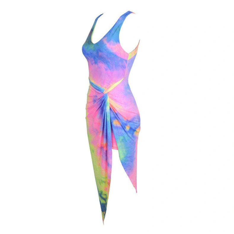 Rainbow gradient dress