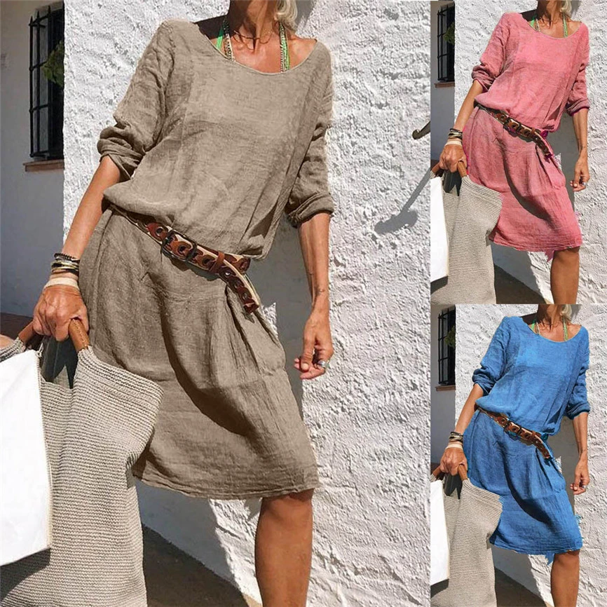 Comfortable cotton dress
