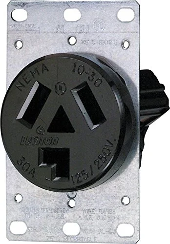 Leviton R10-05207-S00 Industrial Grade Straight Blade Flush Mount Receptacle