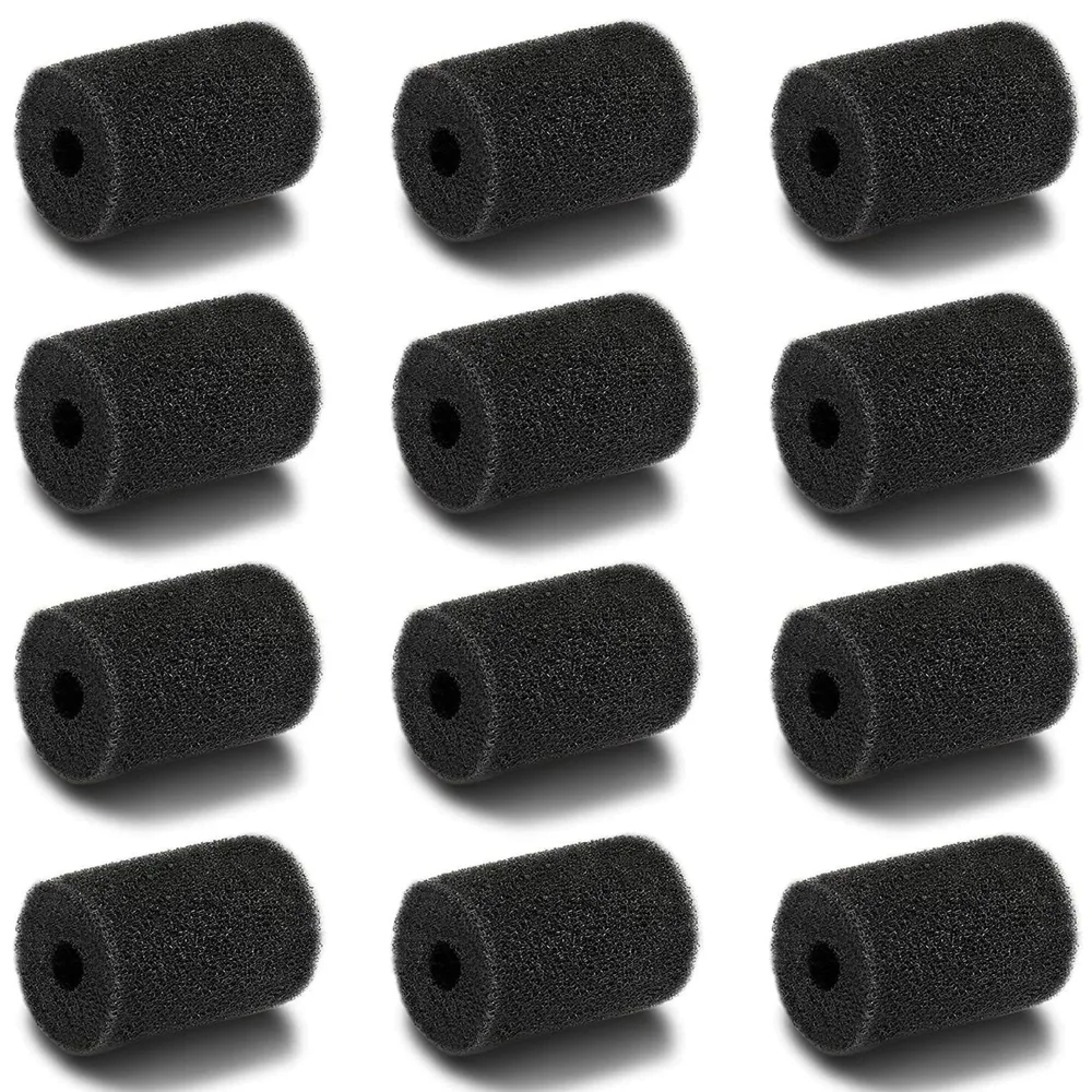 Pool Hose Tail scrubbers,12 Pack Tail Sweeps Scrubber Replacement High Density Sweep Hose Scrubber Pool Pre-Filter Intake Sponge as Polaris Pool Cleaner Parts Fits for Polaris Vac-Sweep Pool Cleaner