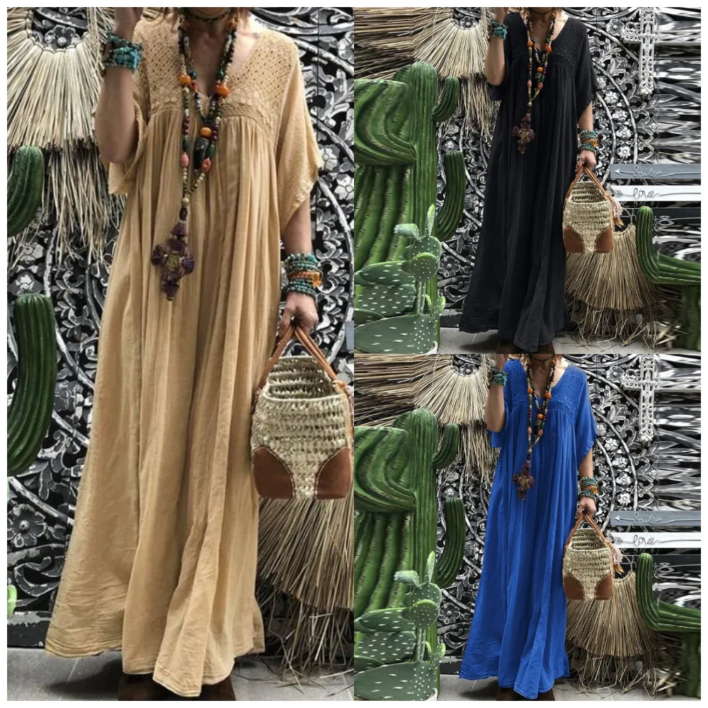 Bohemian Ladies Lace Crochet Dress