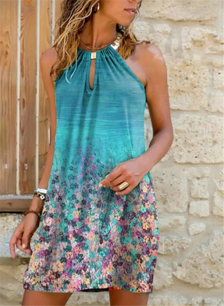European And American Dress Printing